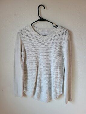 August Mist Women's Knit Sweater Size Medium Elbow Patch